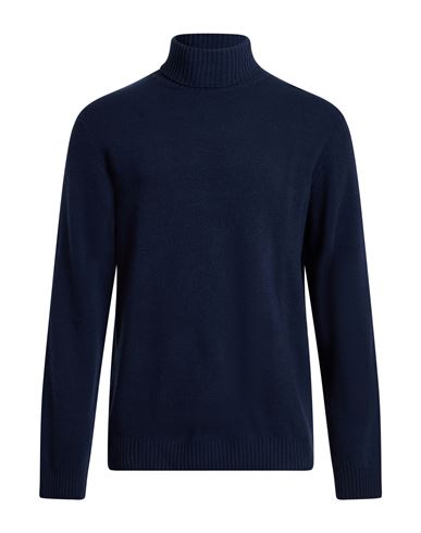 Woolrich Man Turtleneck Midnight Blue Size Xxxl Virgin Wool In Blue
