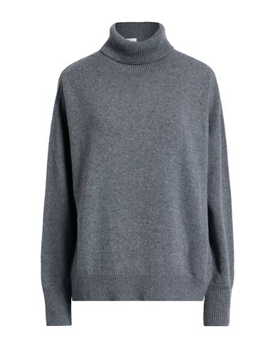 More By Siste's Woman Turtleneck Grey Size L Viscose, Polyamide, Wool, Cashmere In Gray