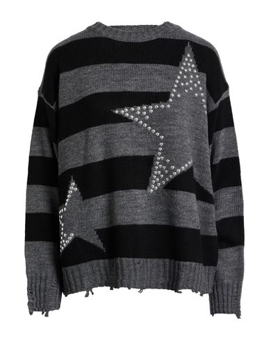 Kaos Jeans Woman Sweater Grey Size S Acrylic, Wool, Viscose, Alpaca Wool In Multi