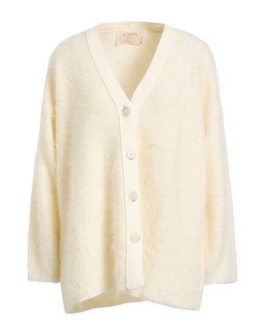 Kaos Jeans Woman Cardigan Ivory Size M Polyamide, Acrylic, Wool, Viscose In White