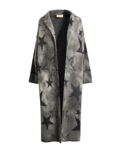 Kaos Jeans Woman Cardigan Grey Size S Acrylic, Mohair Wool, Polyamide, Viscose, Metallic Fiber In Gray