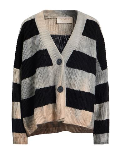 Kaos Jeans Woman Cardigan Grey Size M Acrylic, Wool, Viscose, Alpaca Wool In Gray