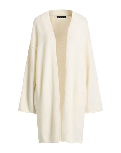 Icona By Kaos Woman Cardigan Ivory Size L Viscose, Polyamide, Wool, Cashmere In White