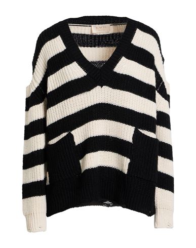 Kaos Jeans Woman Sweater Black Size M Acrylic, Viscose, Wool, Alpaca Wool In Black