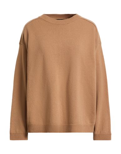 Federica Tosi Woman Sweater Camel Size 8 Wool, Cashmere In Neutral