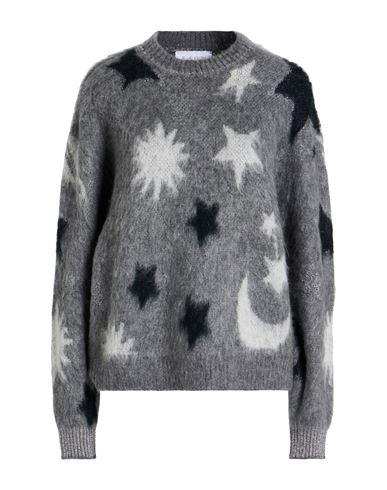 Kaos Woman Sweater Grey Size M Acrylic, Mohair Wool, Polyamide, Viscose, Metallic Fiber In Gray
