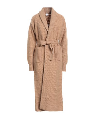 Eleventy Woman Cardigan Camel Size M Cashmere In Brown