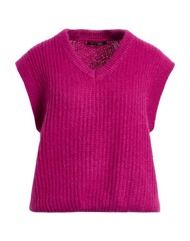 Gaudì Jeans Woman Sweater Garnet Size M Acrylic, Polyamide, Mohair Wool In Red