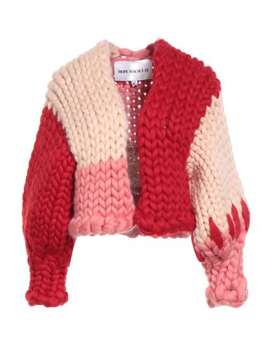 Hope Macaulay Woman Cardigan Red Size M/l Wool In Red