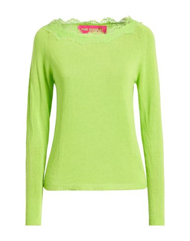 Pink Memories Woman Sweater Light Green Size 8 Viscose, Linen, Polyamide