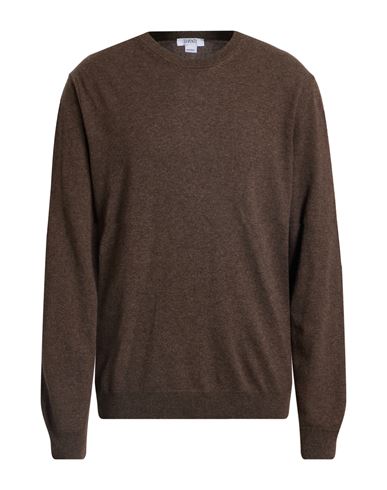 Seventy Venezia Man Sweater Dark Brown Size Xxl Polyamide, Wool, Viscose, Cashmere In Brown