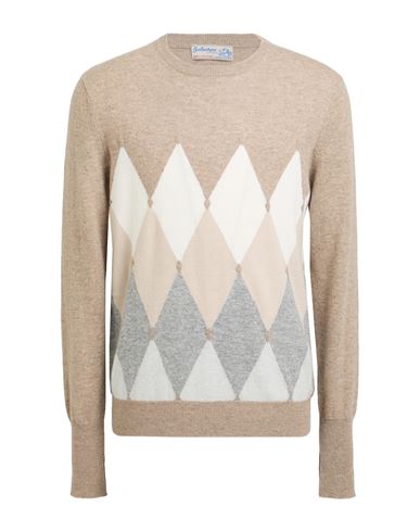Ballantyne Of Peebles Man Sweater Beige Size 44 Cashmere In Neutral