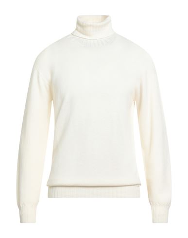 Seventy Venezia Man Turtleneck White Size Xxl Virgin Wool In Neutral