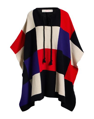 Jucca Woman Cape Black Size Onesize Virgin Wool In Black