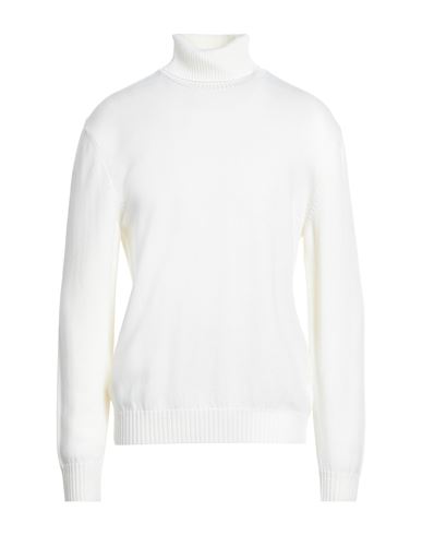 Ballantyne Of Peebles Man Turtleneck Cream Size 46 Wool In White