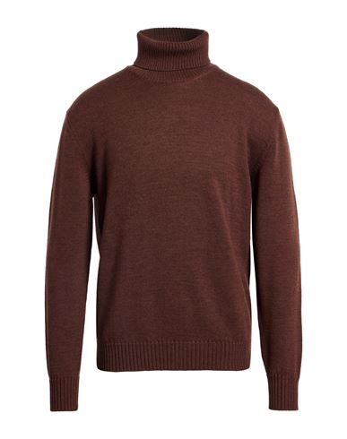 Ballantyne Of Peebles Man Turtleneck Chocolate Brown Size 46 Wool In Brown