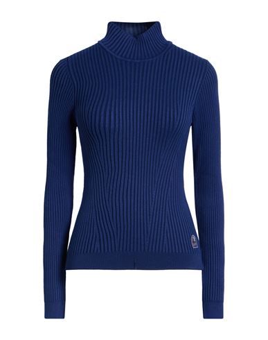 Parajumpers Woman Turtleneck Blue Size M Viscose, Polyester In Blue