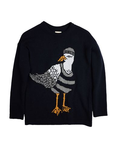 Emporio Armani Toddler Boy Sweater Midnight Blue Size 6 Recycled Wool, Recycled Polyamide In Black