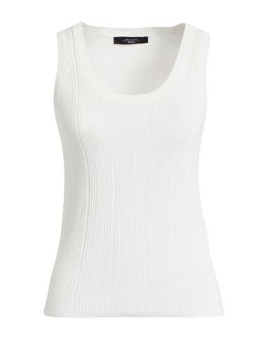 Weekend Max Mara Ceylon Variegated Rib Sweater Tank In White