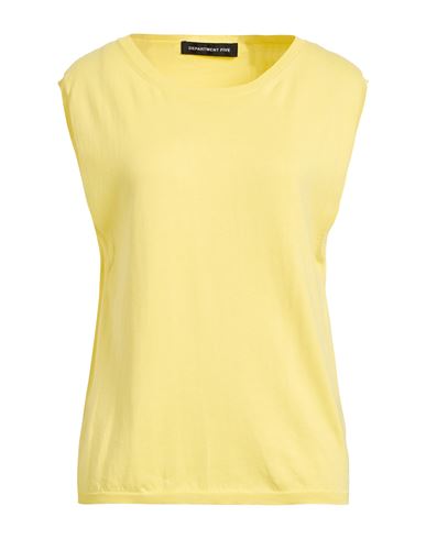 Department Five Department 5 Woman Sweater Yellow Size S Cotton In Yellow