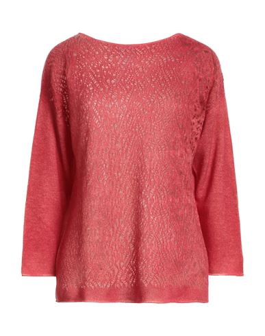 F Cashmere Woman Sweater Red Size L Cashmere In Pink
