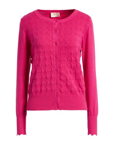 Toy G. Woman Cardigan Fuchsia Size S/m Viscose, Polyester, Polyamide In Pink