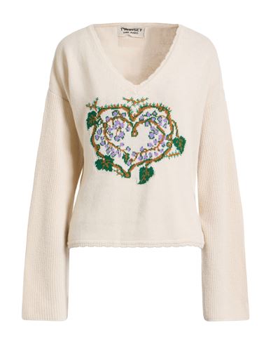 Twinset Woman Sweater Beige Size Xs Polyamide, Viscose, Wool, Cashmere In Neutral