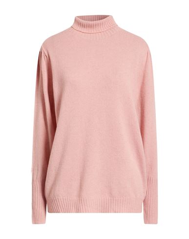 Twinset Woman Turtleneck Pink Size M Cashmere In Pink