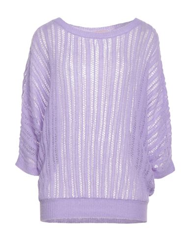 Twinset Woman Sweater Lilac Size Xs Acrylic, Polyamide, Alpaca Wool In Purple