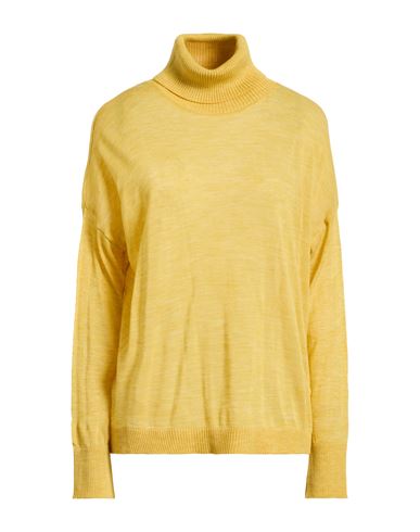 Croche Crochè Woman Turtleneck Mustard Size S Wool, Acrylic In Yellow