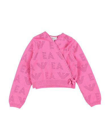 Emporio Armani Toddler Girl Wrap Cardigans Fuchsia Size 3 Viscose, Acrylic, Polyester In Pink