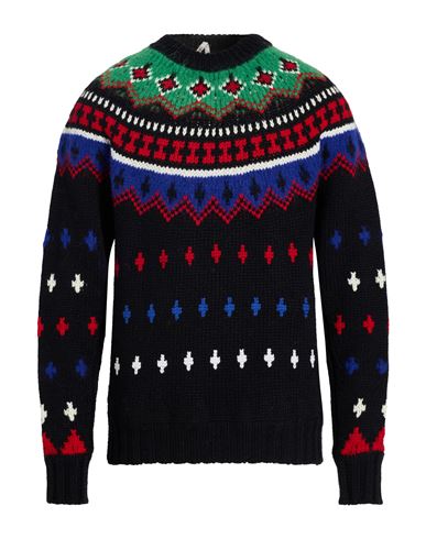 Moncler Grenoble Man Sweater Black Size L Virgin Wool, Polyamide In Multi
