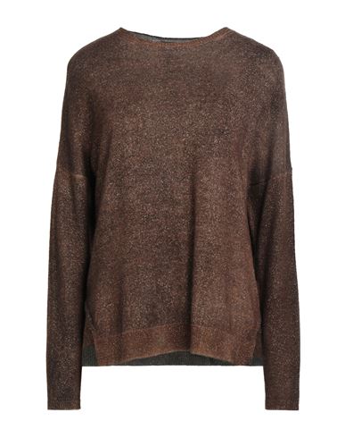 Avant Toi Woman Sweater Brown Size S Merino Wool, Cashmere, Lurex In Brown