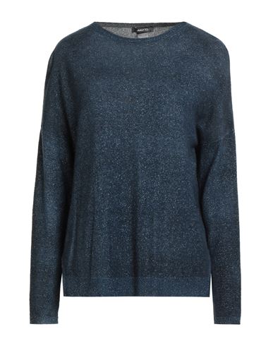 Avant Toi Woman Sweater Navy Size S Merino Wool, Cashmere, Lurex In Blue