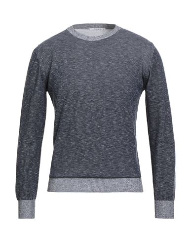Kangra Cashmere Kangra Man Sweater Navy Size 40 Cotton In Gray
