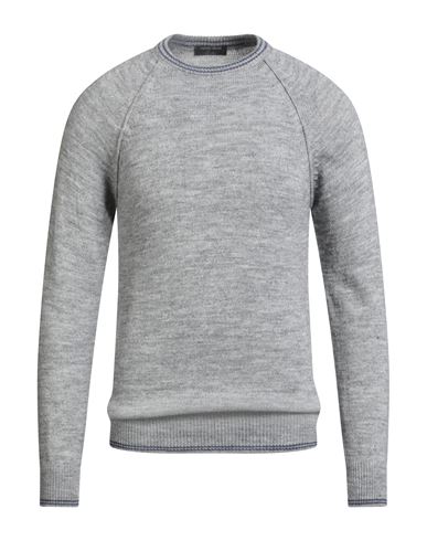 Chester Taylor London Man Sweater Light Grey Size 46 Acrylic, Alpaca Wool, Wool, Viscose In Gray
