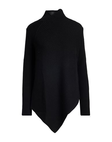 Yohji Yamamoto Woman Turtleneck Black Size 2 Wool, Acrylic In Black