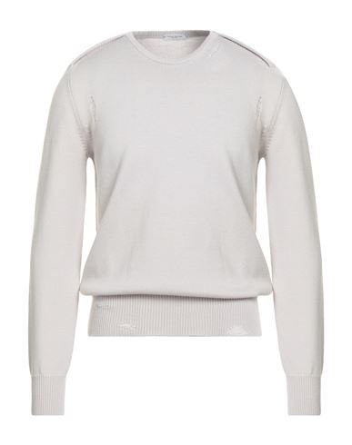 Paolo Pecora Man Sweater Light Grey Size M Virgin Wool In Gray