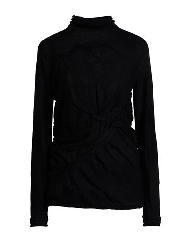 Yohji Yamamoto Woman Turtleneck Black Size 2 Wool In Black