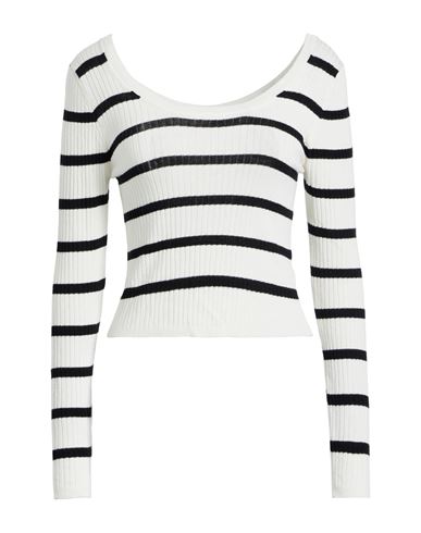 Vicolo Woman Sweater Ivory Size Onesize Viscose, Acrylic, Elastane In White