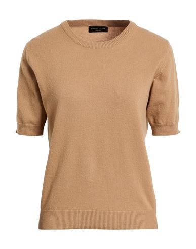 Roberto Collina Woman Sweater Camel Size M Merino Wool, Cashmere In Brown