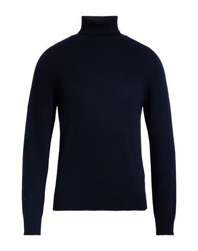 Alpha Studio Man Turtleneck Midnight Blue Size 44 Wool, Viscose, Polyamide, Cashmere In Blue