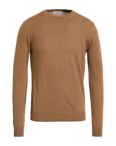 Alpha Studio Man Sweater Camel Size 44 Wool, Cashmere In Brown