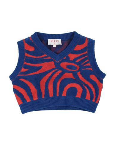 Pucci Babies'  Toddler Girl Sweater Bright Blue Size 6 Viscose, Polyester, Cotton