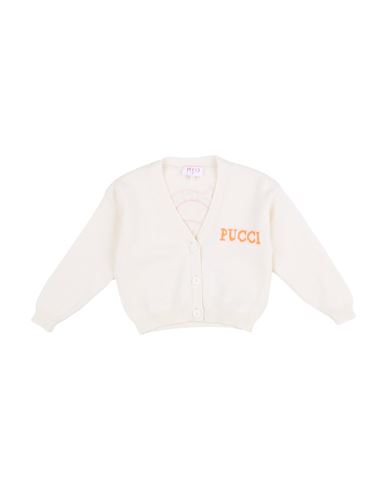 Pucci Toddler Girl Cardigan Ivory Size 6 Wool, Cashmere, Viscose, Polyamide, Merino Wool In White