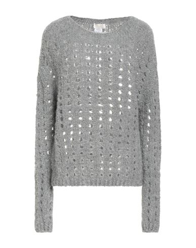 Sufé  Firenze Sufé Firenze Woman Sweater Grey Size S Acrylic, Wool, Polyamide In Gray