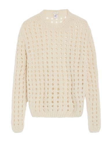 Sufé  Firenze Sufé Firenze Woman Sweater Ivory Size L Acrylic, Wool, Polyamide In Gray