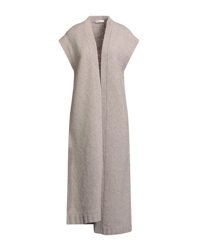 Fedeli Woman Cardigan Beige Size 6 Virgin Wool, Cashmere, Polyamide In Neutral