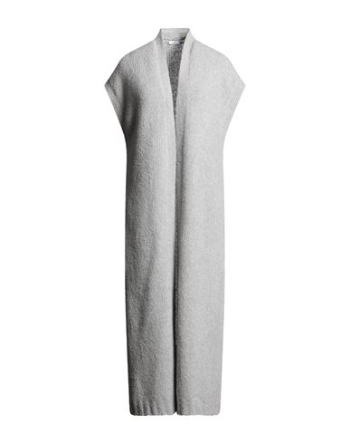 Fedeli Woman Cardigan Grey Size 6 Virgin Wool, Cashmere, Polyamide In Gray