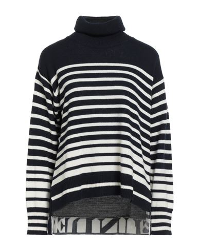 Sundek Goldenwave Woman Turtleneck Midnight Blue Size S Wool, Acrylic In Black